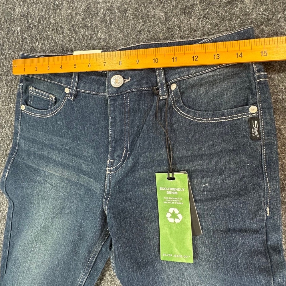 Silver Jeans Co Sasha Skinny Jeans Girls 16 Blue Eco Denim Slim Fit NWT - Picture 5 of 16